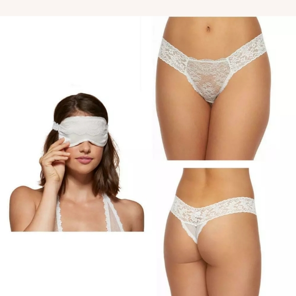 Hanky panky Julia Low Rise Thong And Mask - Picture 1 of 7